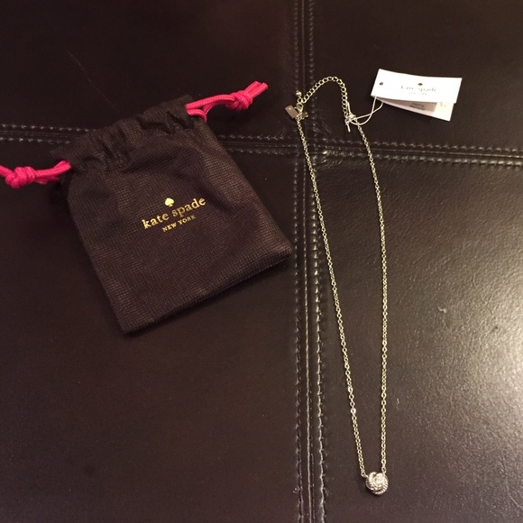 Kate Spade silver and crystal necklace BNWT