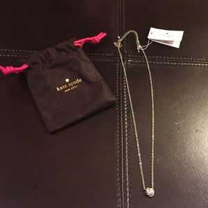 Kate Spade silver and crystal necklace BNWT