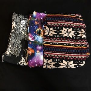 Bundle 3 printed leggings size S/M