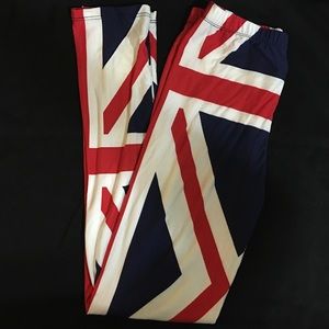 U.K. London, British flag leggings size S