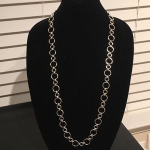 Chaps circle link long necklace