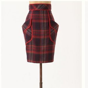 Anthropologie Glasbury pencil skirt