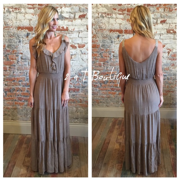 2 a T Boutique Dresses & Skirts - LAST ONE! Boho ruffle Maxi Dress