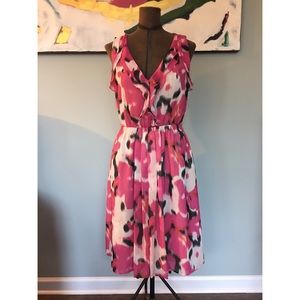Ann Taylor LOFT multi sleeveless dress size 4