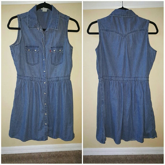 Levi's Dresses & Skirts - Levi's Mini Denim Dress Size M