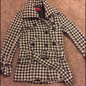 Houndstooth Pea Coat
