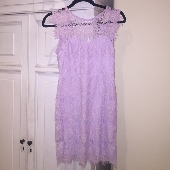 Lavender lace dress