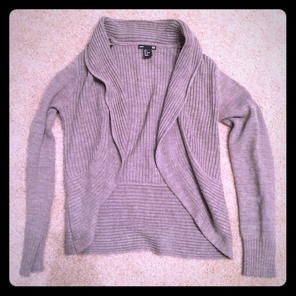 Taupe open cardigan