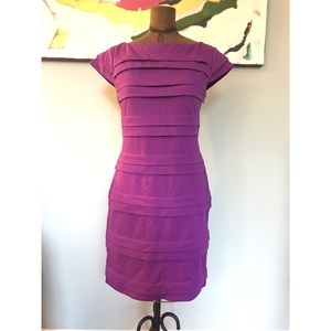 Max and Cleo Purple fitted dress size 6
