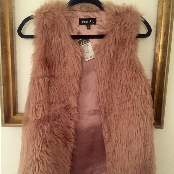 Pink fur coat!