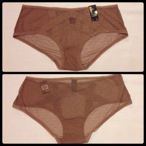NWT Truth or Dare by Madonna lt. brown panties S