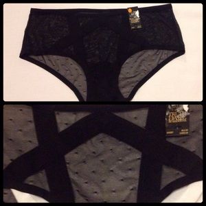 NWT Truth or Dare by Madonna black panties S