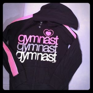 Girls Justice zip front hoodie
