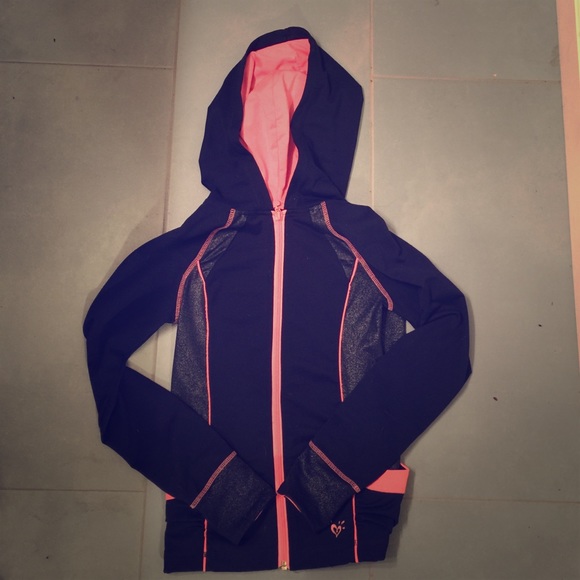 Girls Justice zip front hoodie