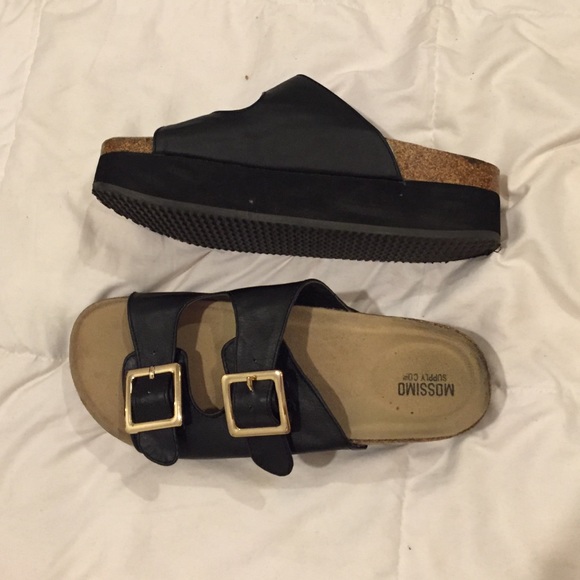 birkenstock style platform sandals