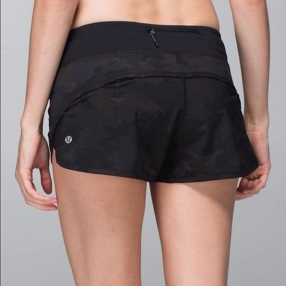 Lululemon speed shorts black camo