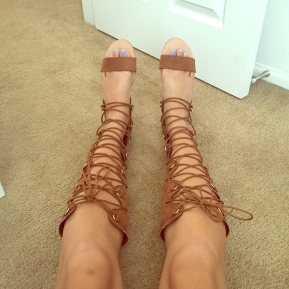 Gladiator Sandals ... zipper in the back!!!