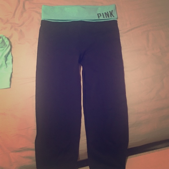 Pink yoga crop leggings - Picture 1 of 1