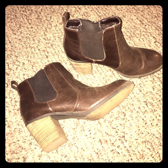 Brown booties
