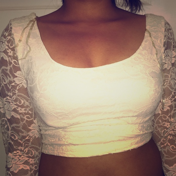 Wet seal lace crop top