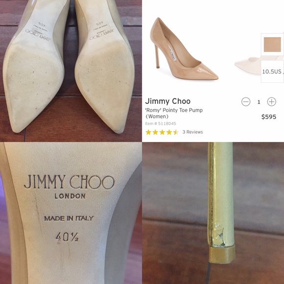 🔴SOLD🔴40 1/2 Jimmy Choo Heels - Picture 4 of 4