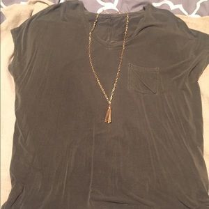 Dark Olive American Eagle Soft N' Sexy Tee