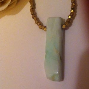 Larissa Loden "Opal Slice Necklace" from Therapy