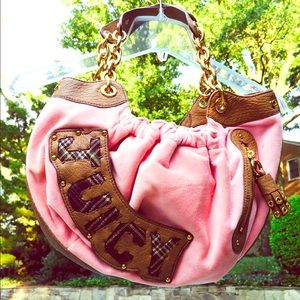 💯% AUTHENTIC JUICY COUTURE MEDIUM PINK HOBO BAG