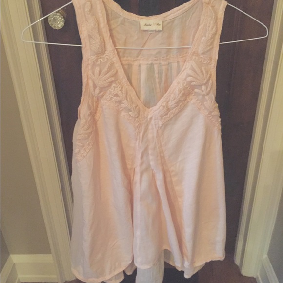 Anthropologie Meadow Rue Tonala Tank in Blush