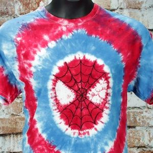 Spider-Man Tie Dye T-shirt Unisex Large
