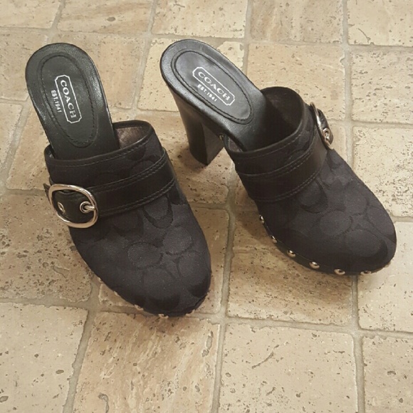 Coach Black Clog