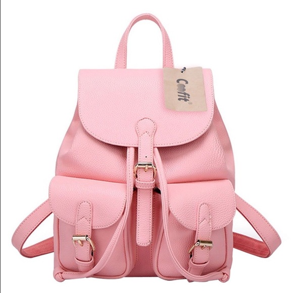 •amazon• pu leather pink bag