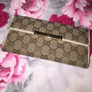 Gucci Monogram Canvas Long Wallet (Used)