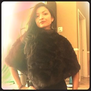 Faux Fur Luxury Shawl Poncho