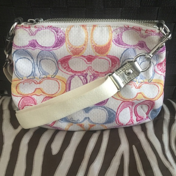 Authentic Coach Multi Color Crossbody - Picture 2 of 4