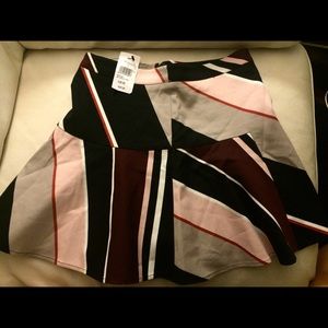 [NWT] RARE Club Monaco Color block A-Line skirt