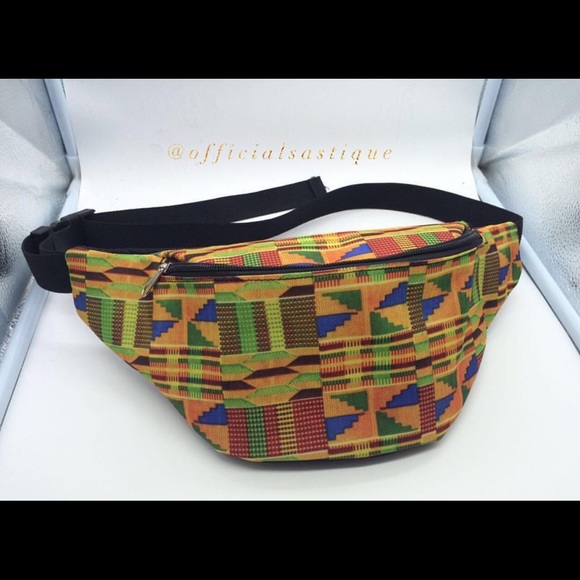 African print fanny pack