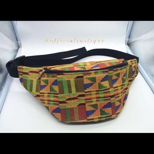 African print fanny pack