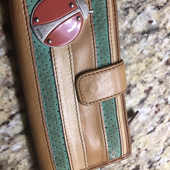 Fossil ladybug wallet gently used