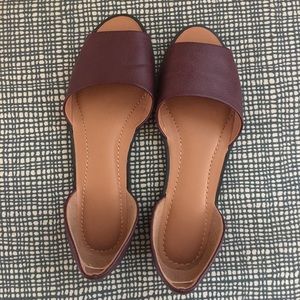 Urban Outfitters wine-colored flats. 🍷