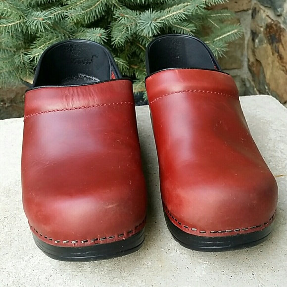Dansko red clog