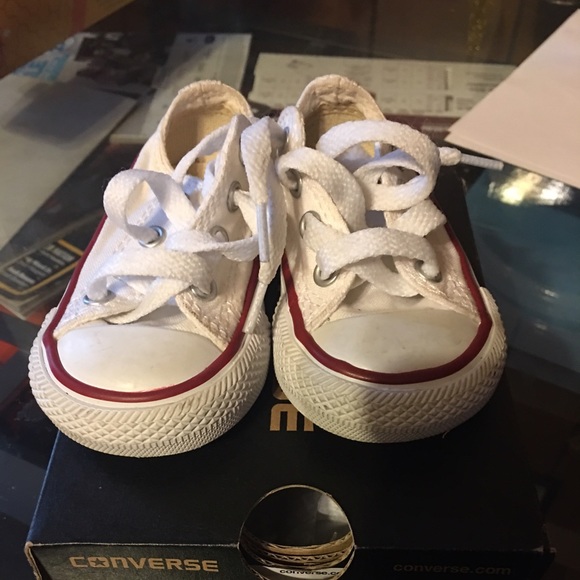White infant Converse