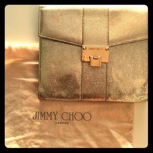 Jimmy Choo covertable clutch/shoulder bag!💛💛💛💛