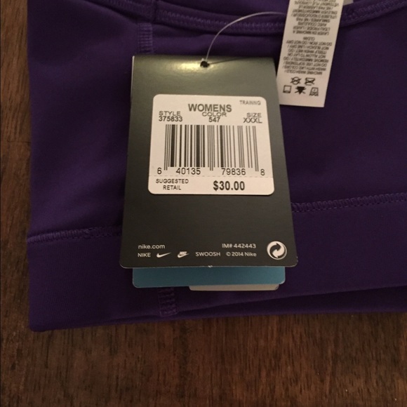 Nike Dri-Fit sports bra. NWT fits A B & C cups - Picture 3 of 4