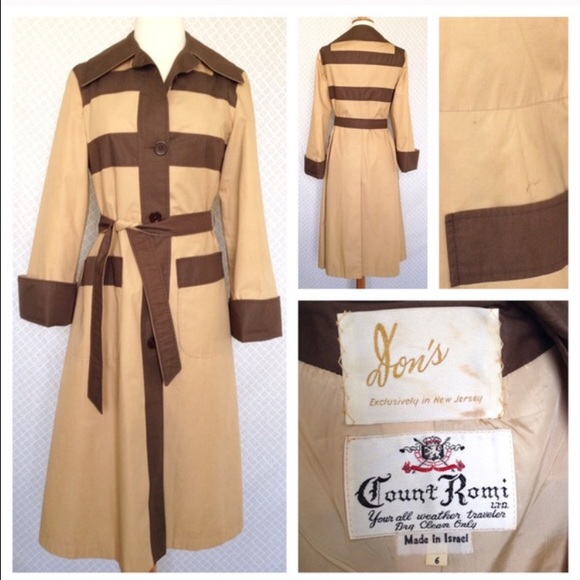 Audrey Hepburn Vintage Two Tone Trench Coat