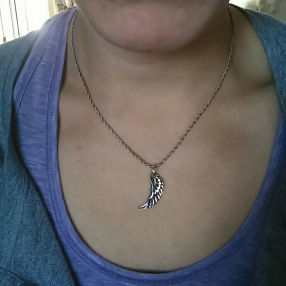 Vintage original angel wing necklace