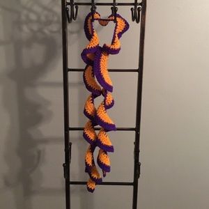 🌷 Handmade LSU Purple & Gold Scarf 🎀