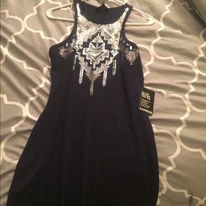 Express Aztec sequin dress size MEDIUM