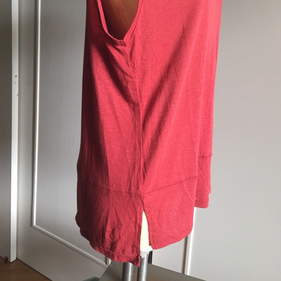 WE THE FREE RED BIKER TEE BY FREE PEOPLE - Picture 2 of 3