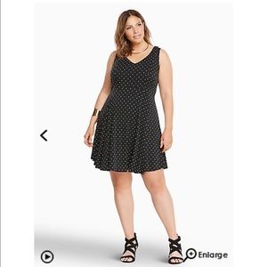 Torrid polka dot dress size 14